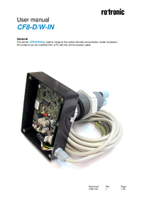 Thumbnail of document Manual - CF8 CO2/CO/Temperature Transmitters